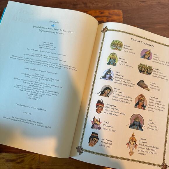 Vintage 2003 How Ganesha Got His Elephant Head Indian Stories For Children Book - Picture 3 of 10